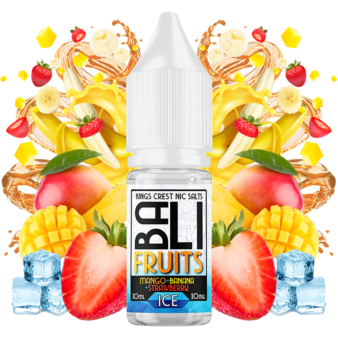 Bali Fruits Mango Banana Strawberry Ice Salts 10 ml by Kings Crest