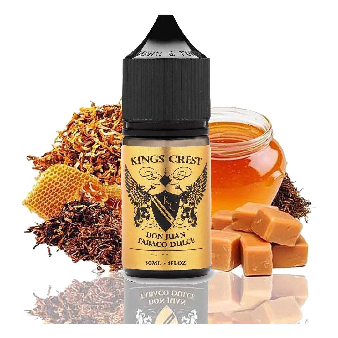 Don Juan Tabaco Dulce Salts 30 ml by Kings Crest Salt Nicotine xvape.ma Maroc.