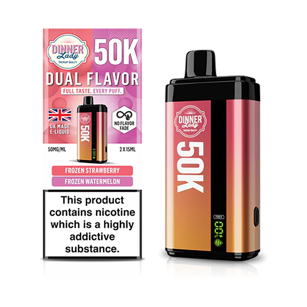 Dinner Lady 50k Dual Flavor - Frozen Strawberry et Frozen Watermelon
